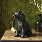 107365 Labrador Puppy Table Lamp Black