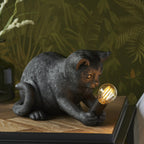 107390 Kitten Table Lamp Black
