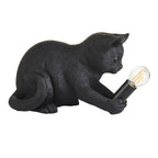107390 Kitten Table Lamp Black