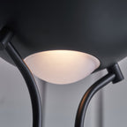 107738 Rome Mother & Child Task Floor Lamp Black & Opal