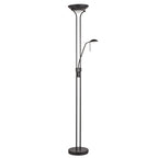 107738 Rome Mother & Child Task Floor Lamp Black & Opal