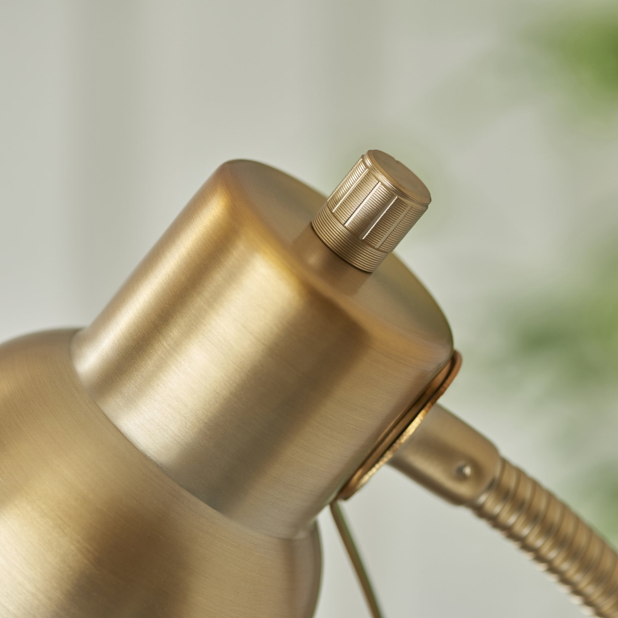 108126 Classic Flexi Reader Floor Lamp Aged Brass