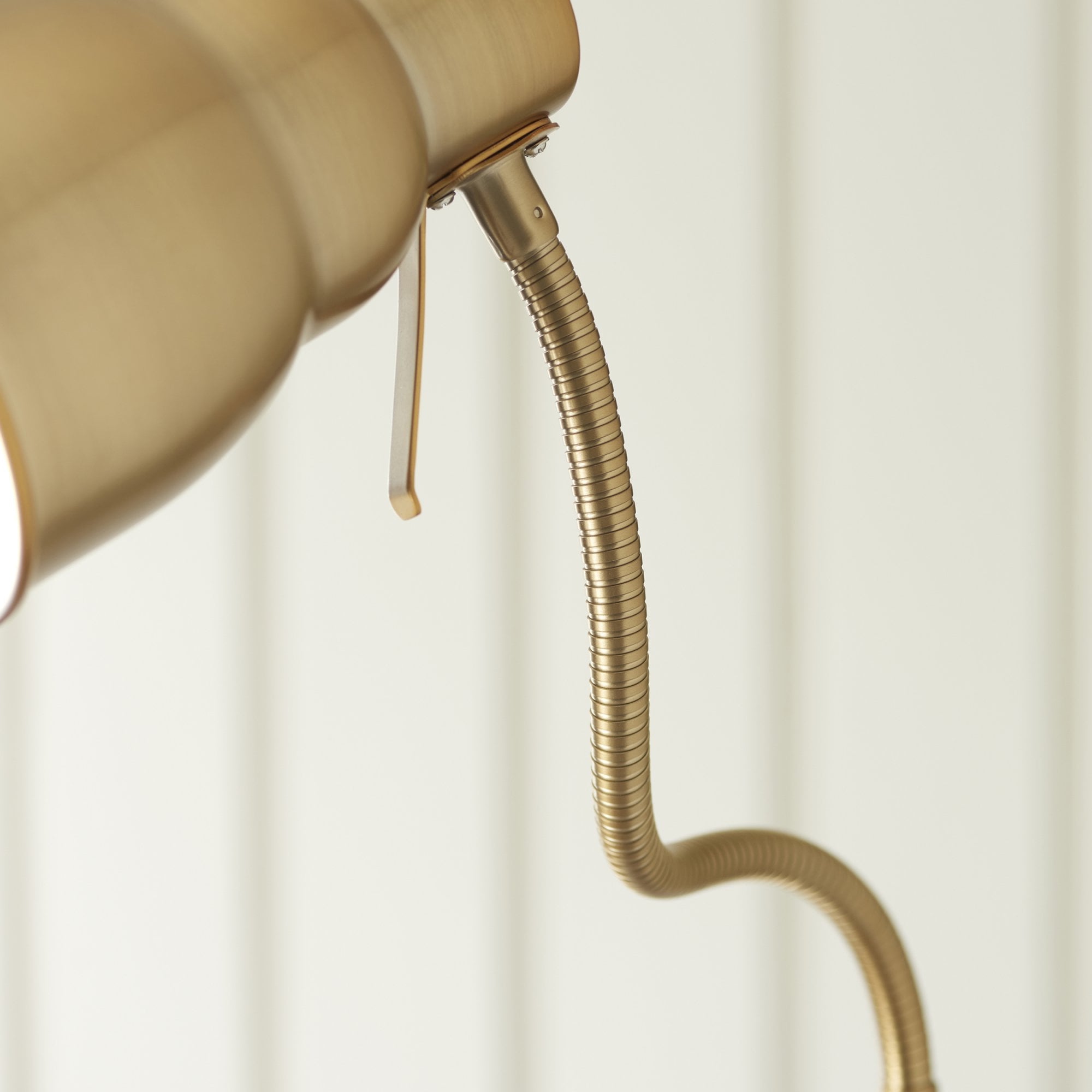 108126 Classic Flexi Reader Floor Lamp Aged Brass