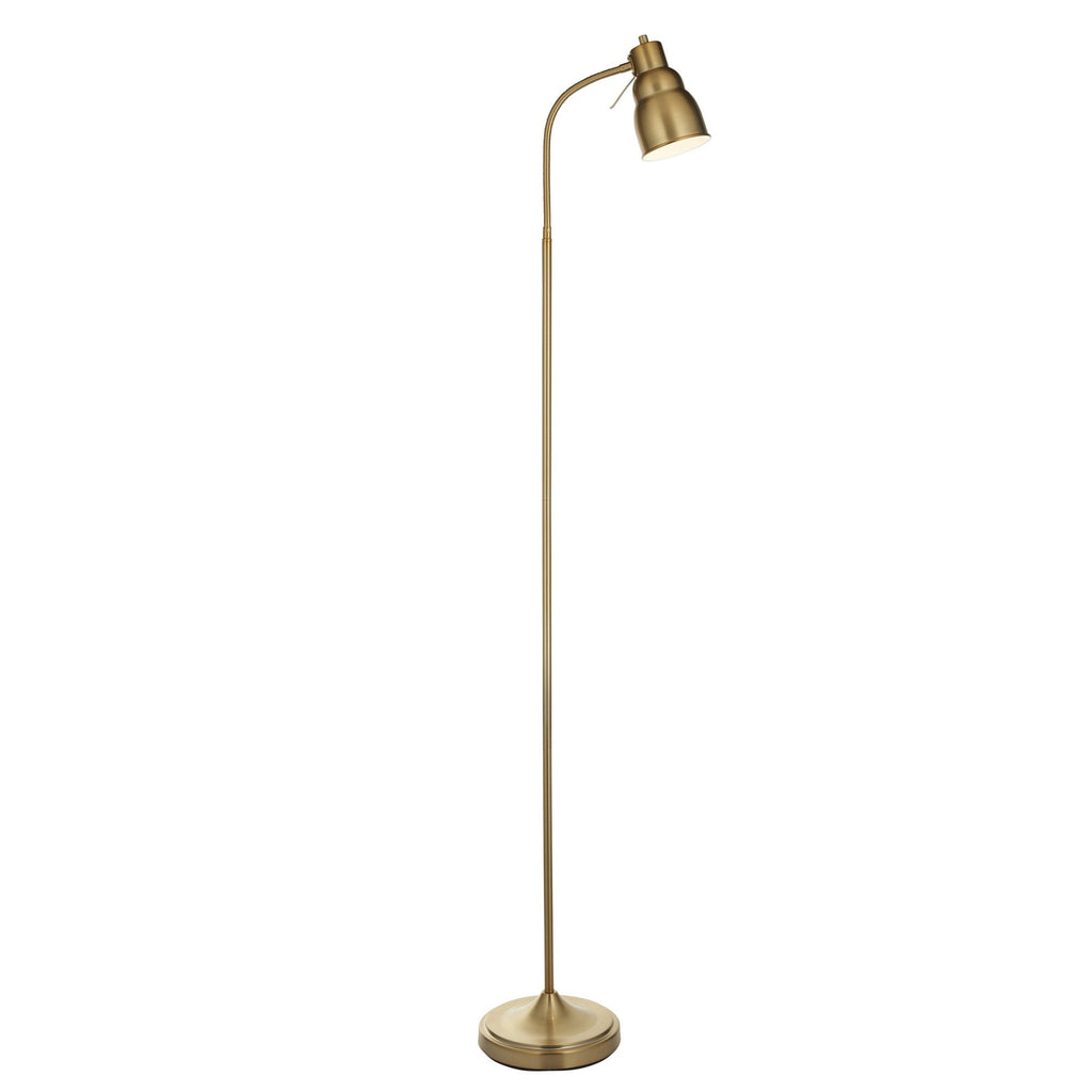 108126 Classic Flexi Reader Floor Lamp Aged Brass