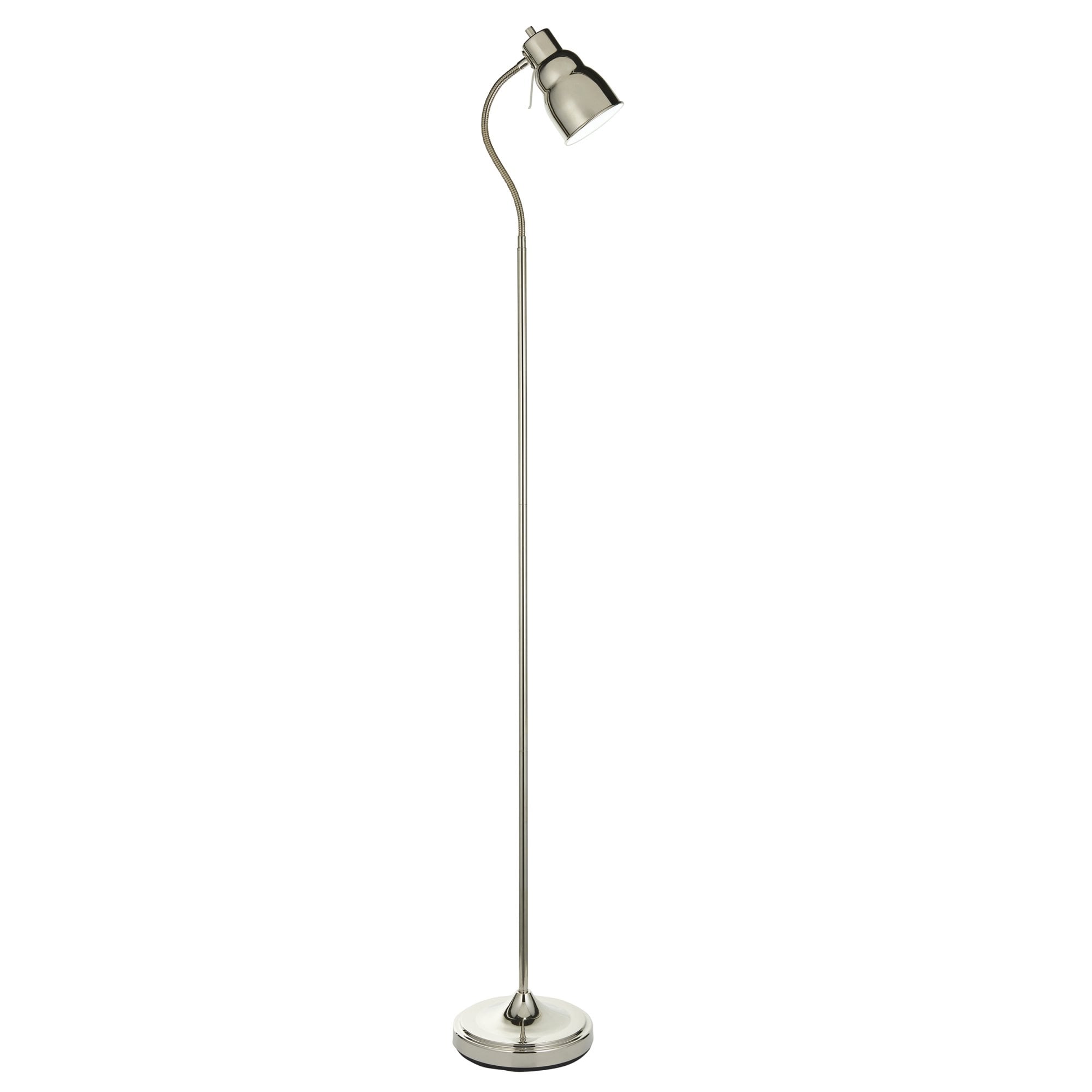108127 Classic Flexi Reader Floor Lamp Nickel