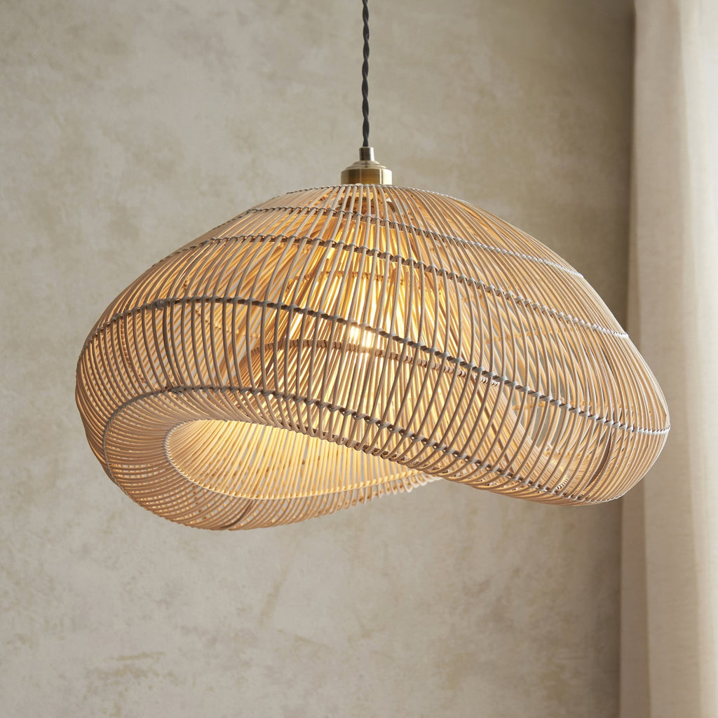 109203 Misra Pendant Shade Natural Rattan