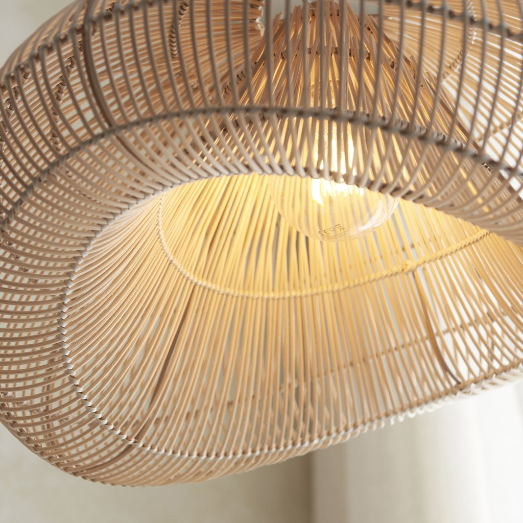 109203 Misra Pendant Shade Natural Rattan