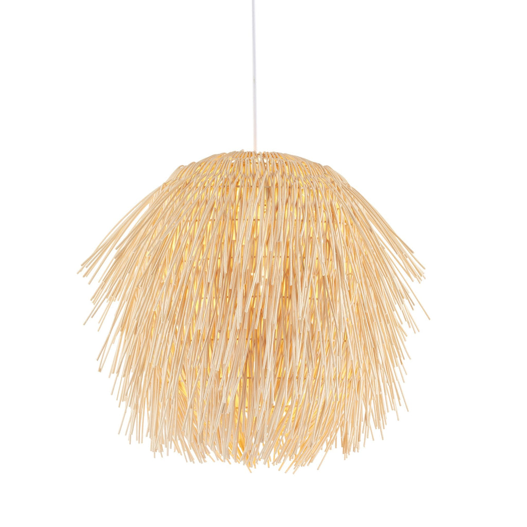 109204 Pushpa Pendant Shade Natural Rattan