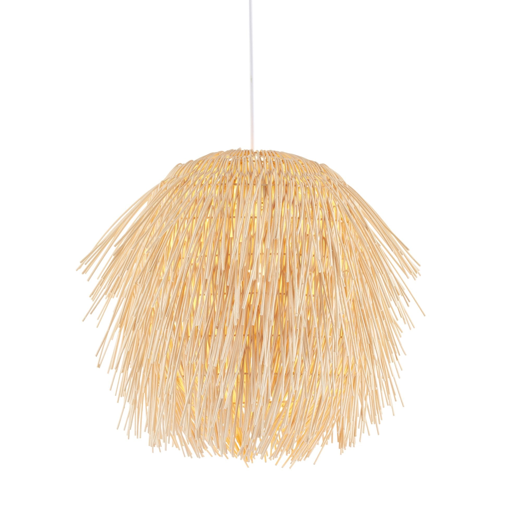 109204 Pushpa Pendant Shade Natural Rattan