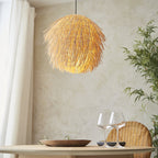 109204 Pushpa Pendant Shade Natural Rattan