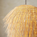 109204 Pushpa Pendant Shade Natural Rattan