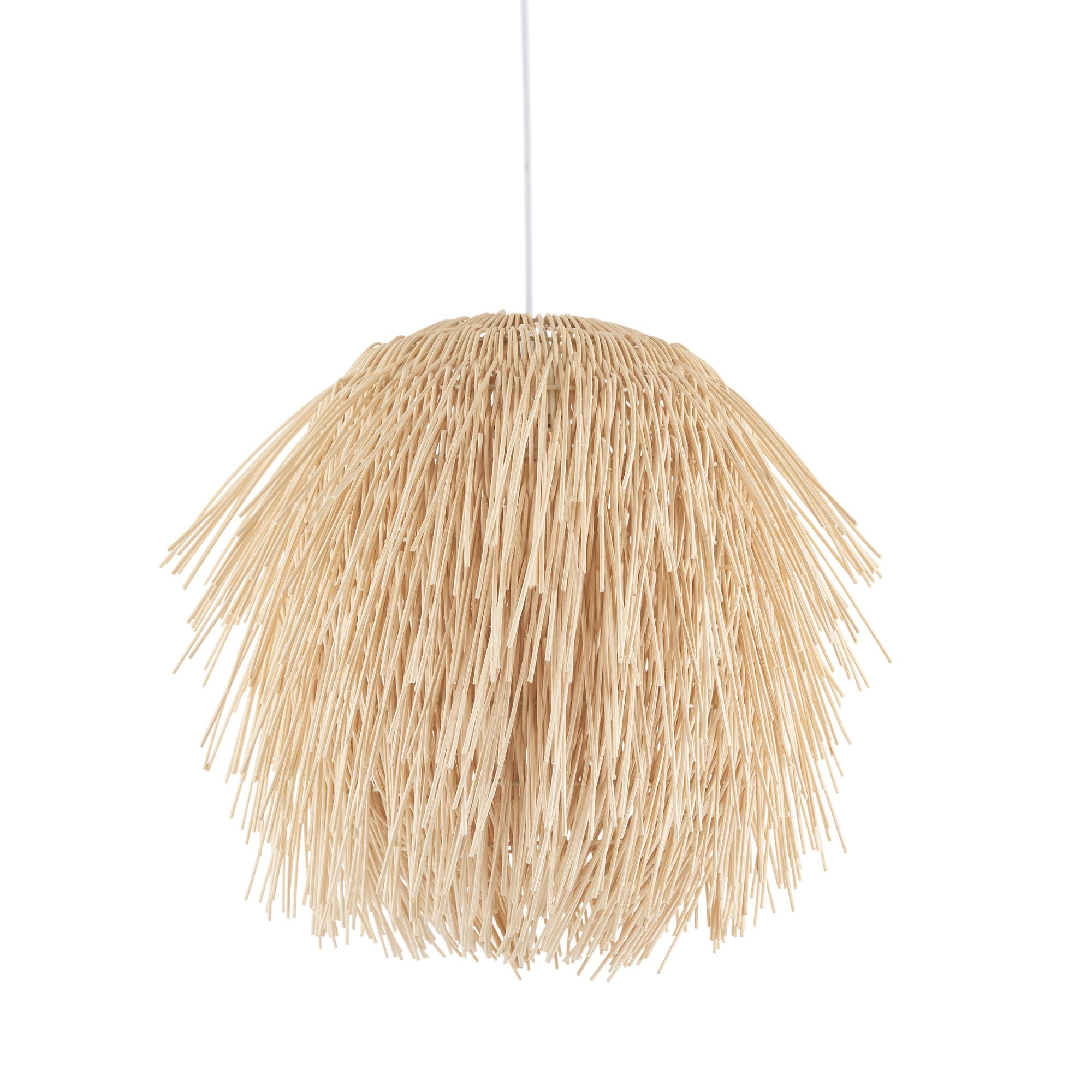 109204 Pushpa Pendant Shade Natural Rattan