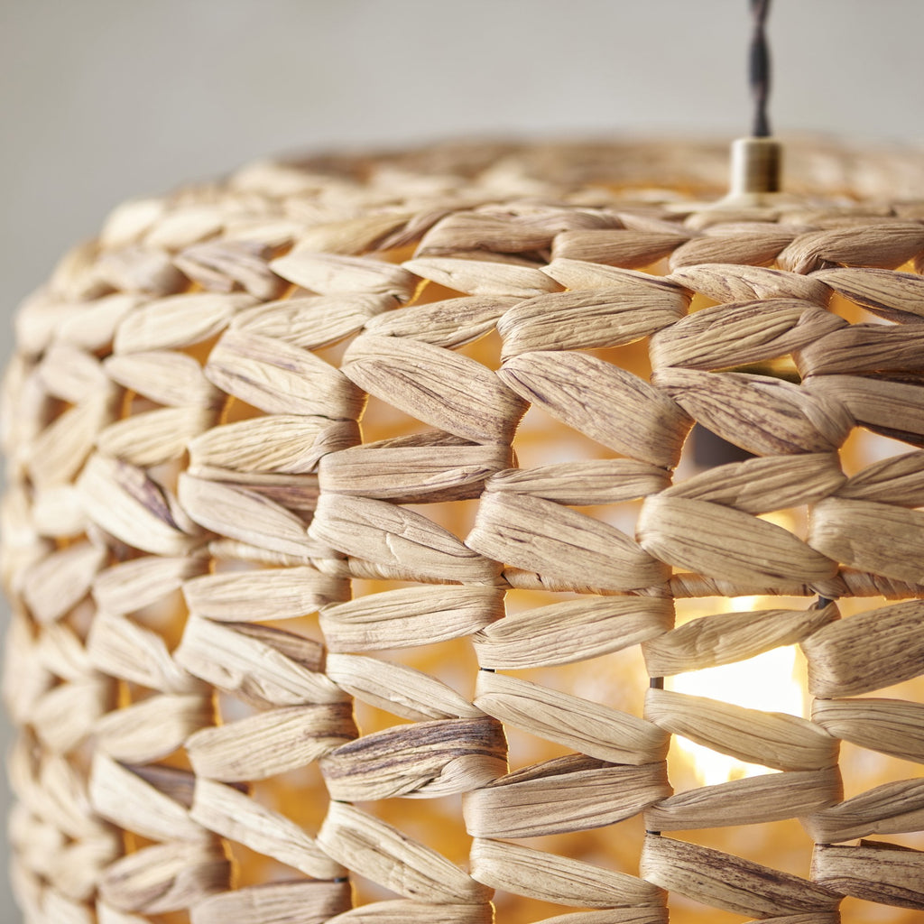 109207 Toca Pendant Shade Natural Water Hyacinth
