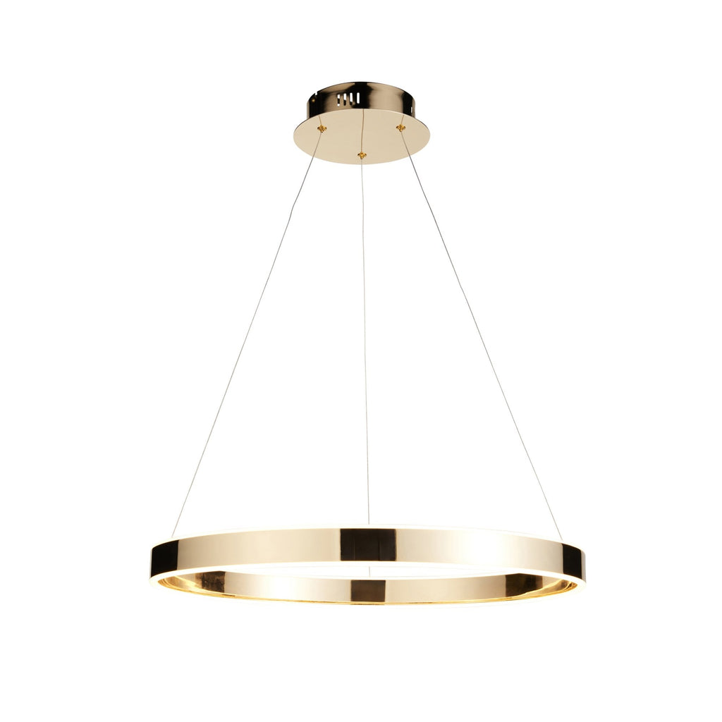 110957 Gen Ring LED Pendant Gold & Acrylic