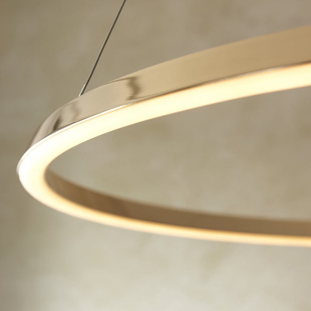 110958 Staten LED Pendant Gold & White