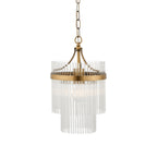 112572 Endon Marietta Single Pendant — Antique Brass & Clear Glass