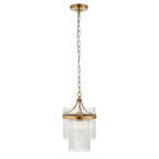 112572 Endon Marietta Single Pendant — Antique Brass & Clear Glass