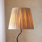 114223 Wriggle Floor Lamp Black & Natural Shade