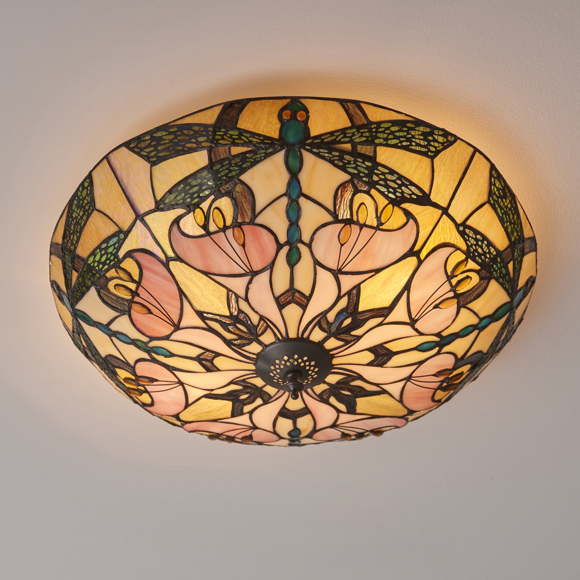 63922 Ashton Tiffany Large 2 Light Flush