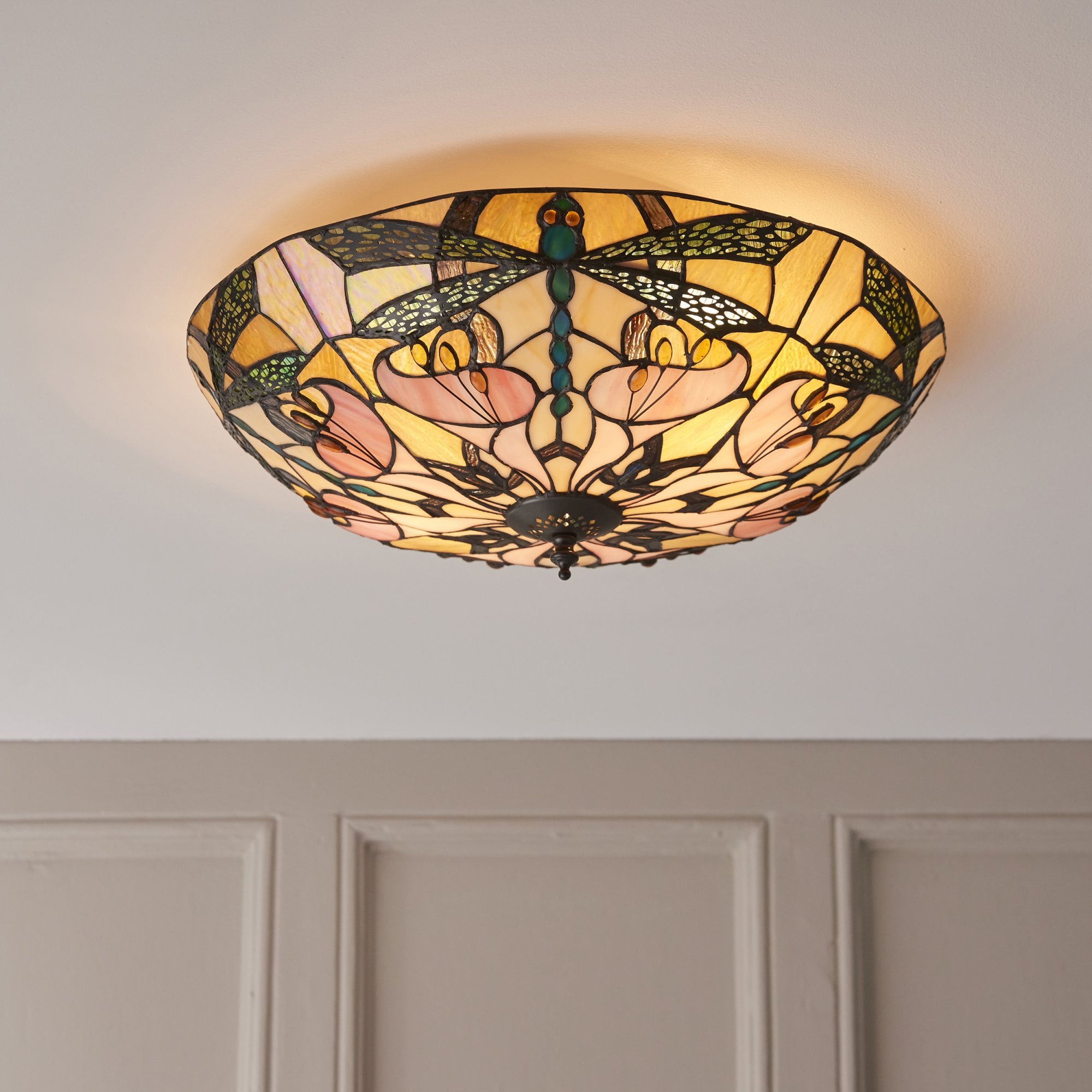63922 Ashton Tiffany Large 2 Light Flush
