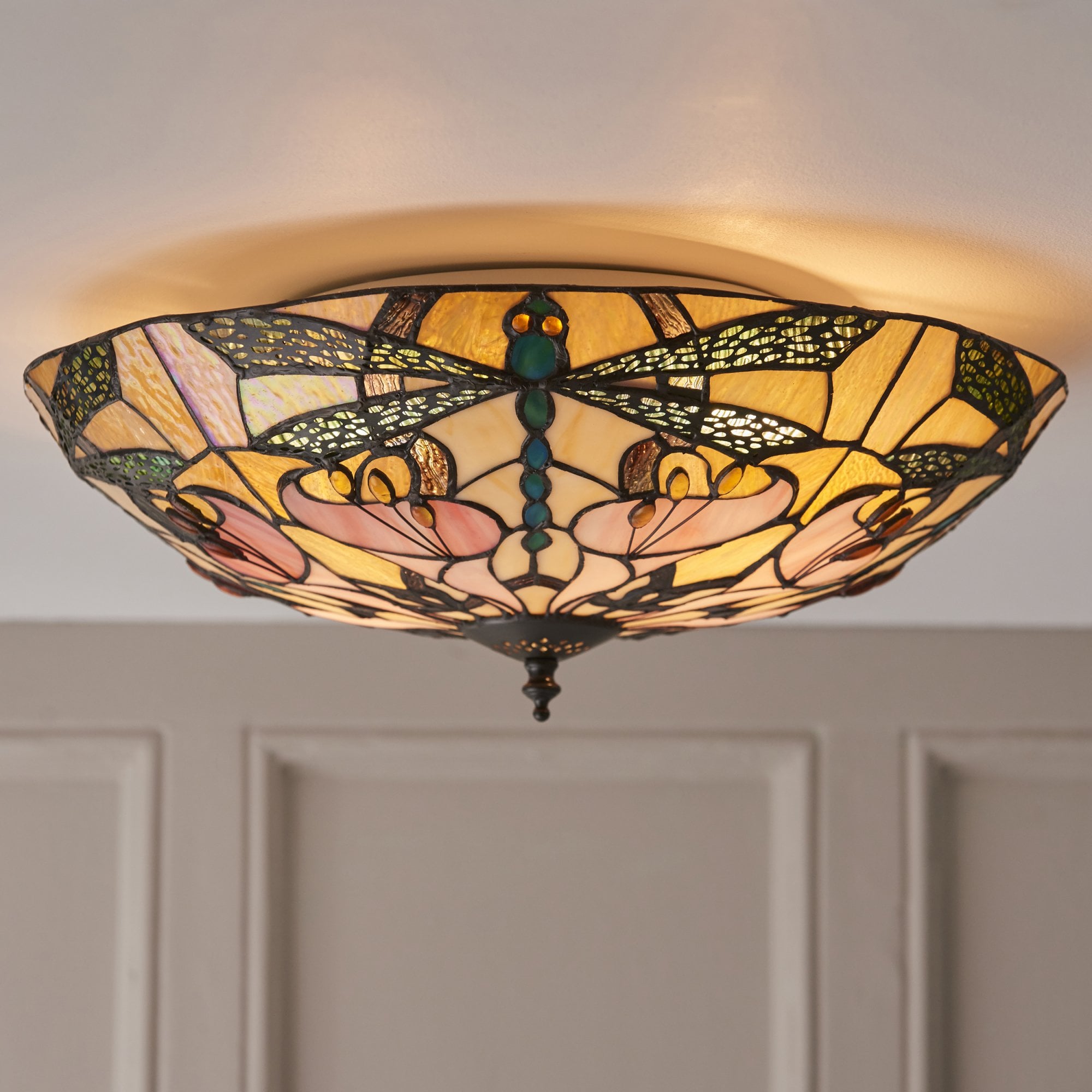 63922 Ashton Tiffany Large 2 Light Flush