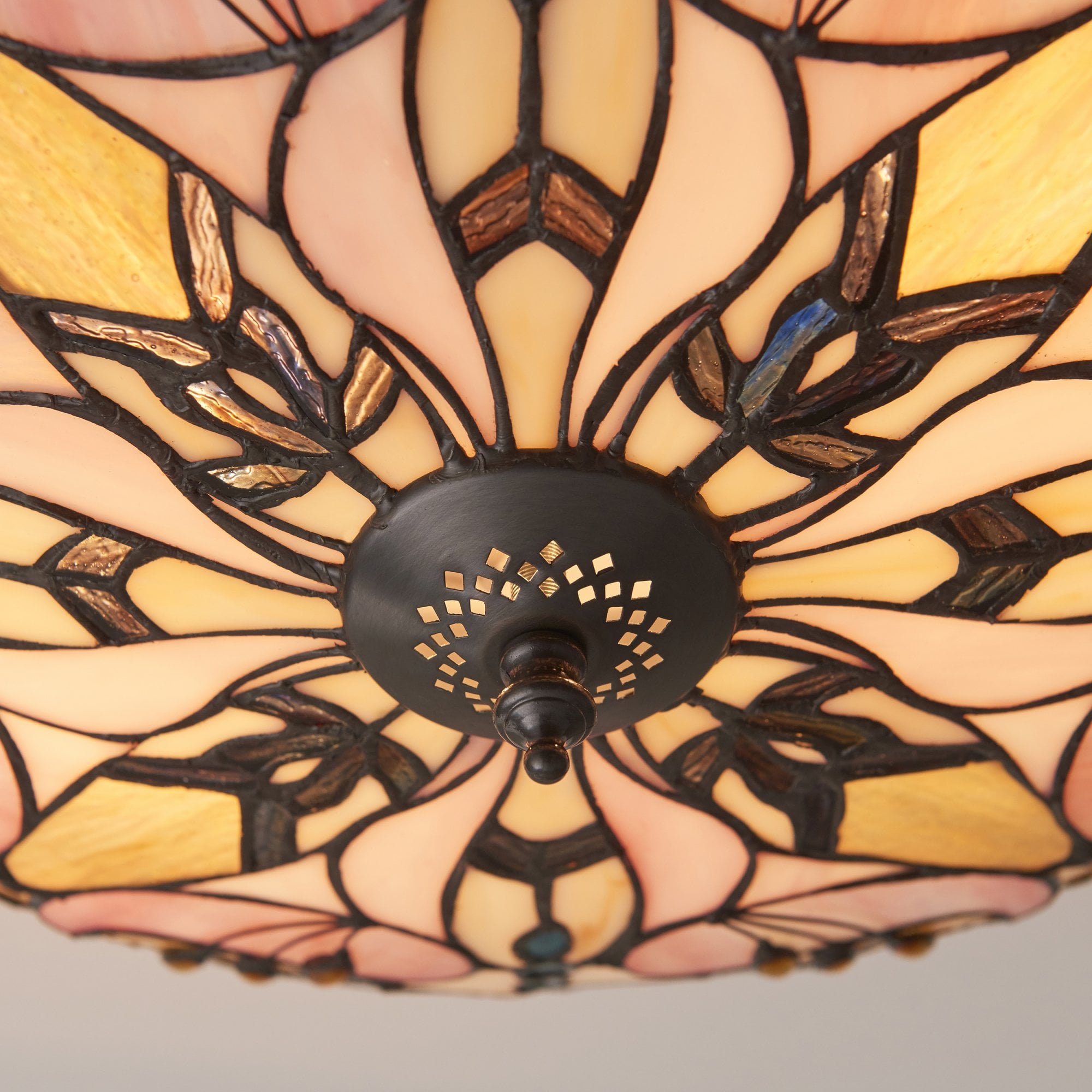 63922 Ashton Tiffany Large 2 Light Flush