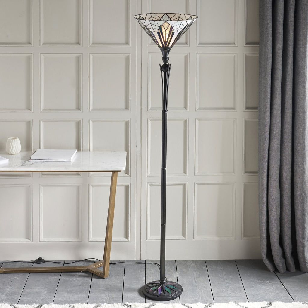 63933 Astoria Tiffany Uplighter Floor Lamp