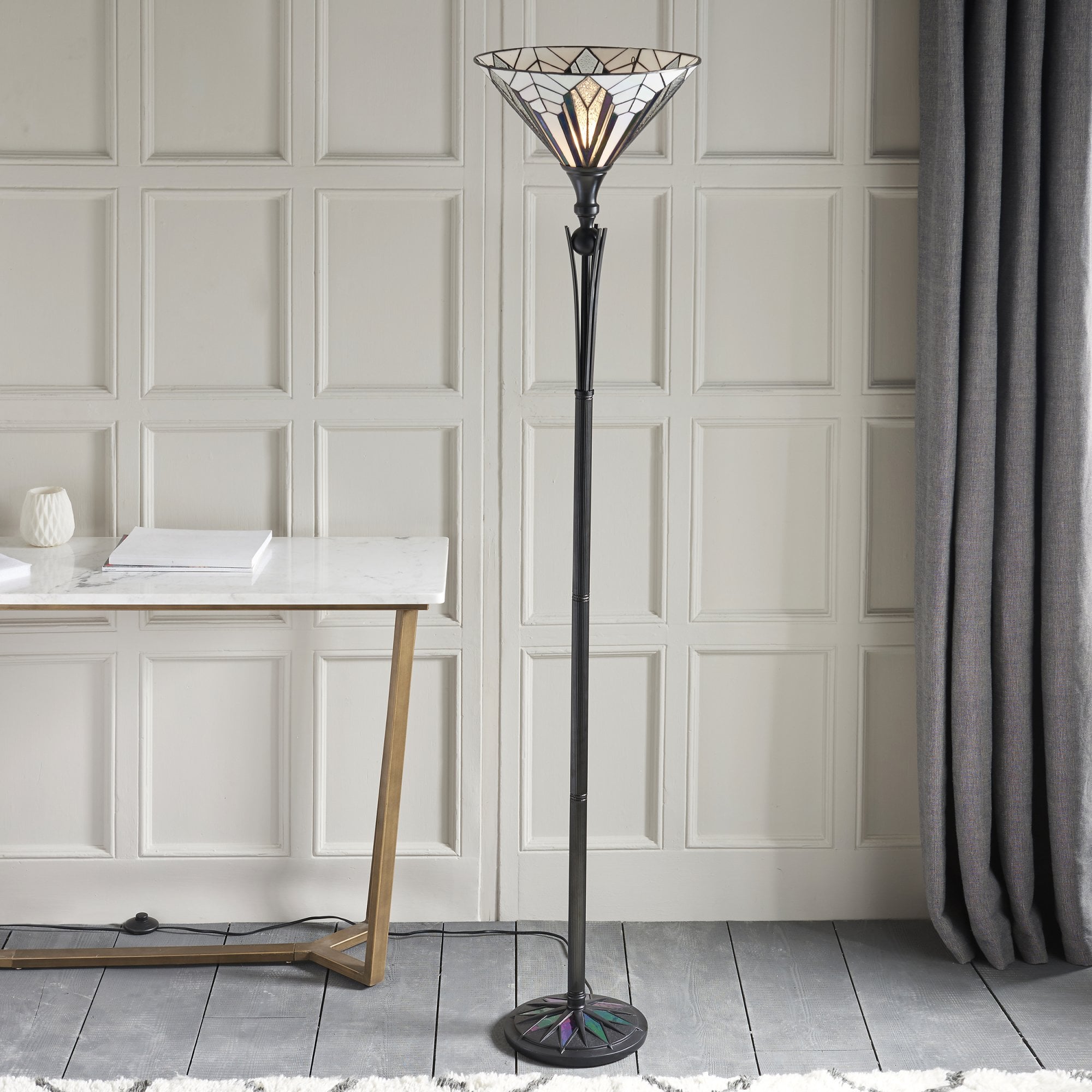 63933 Astoria Tiffany Uplighter Floor Lamp