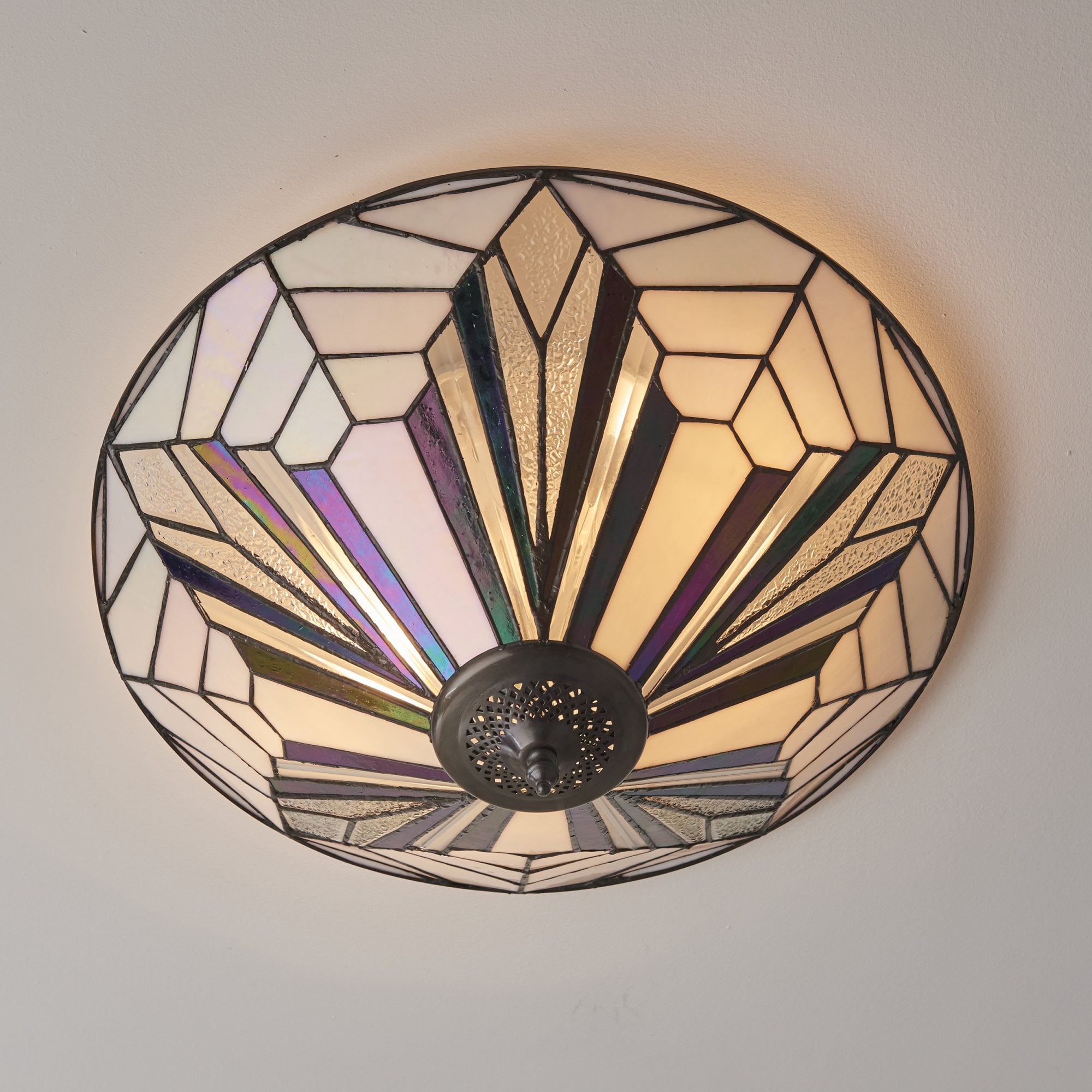 63935 Astoria Tiffany Large 2 Light Flush