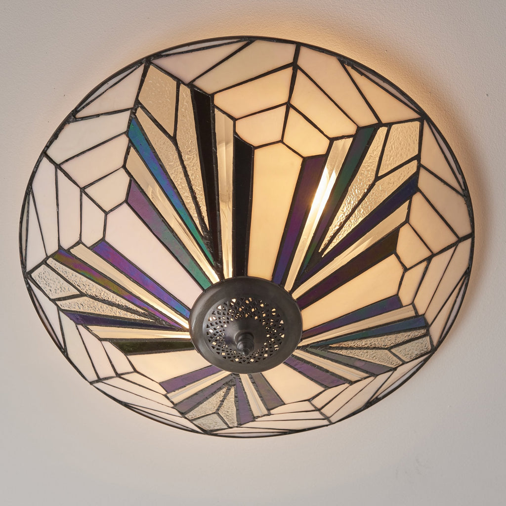 63935 Astoria Tiffany Large 2 Light Flush