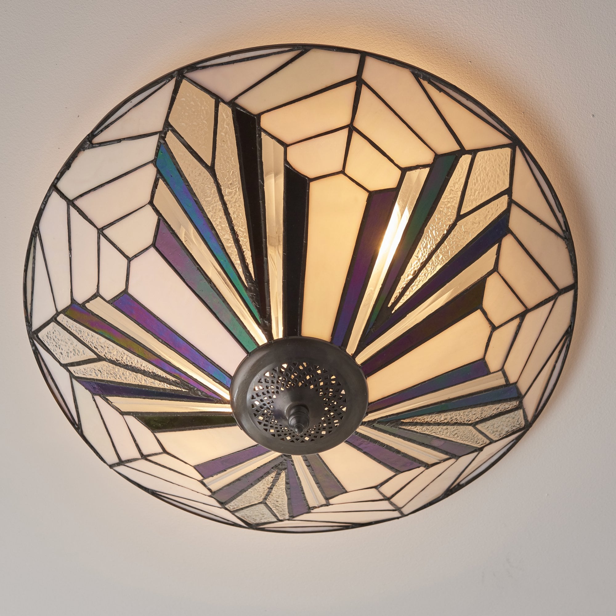 63935 Astoria Tiffany Large 2 Light Flush