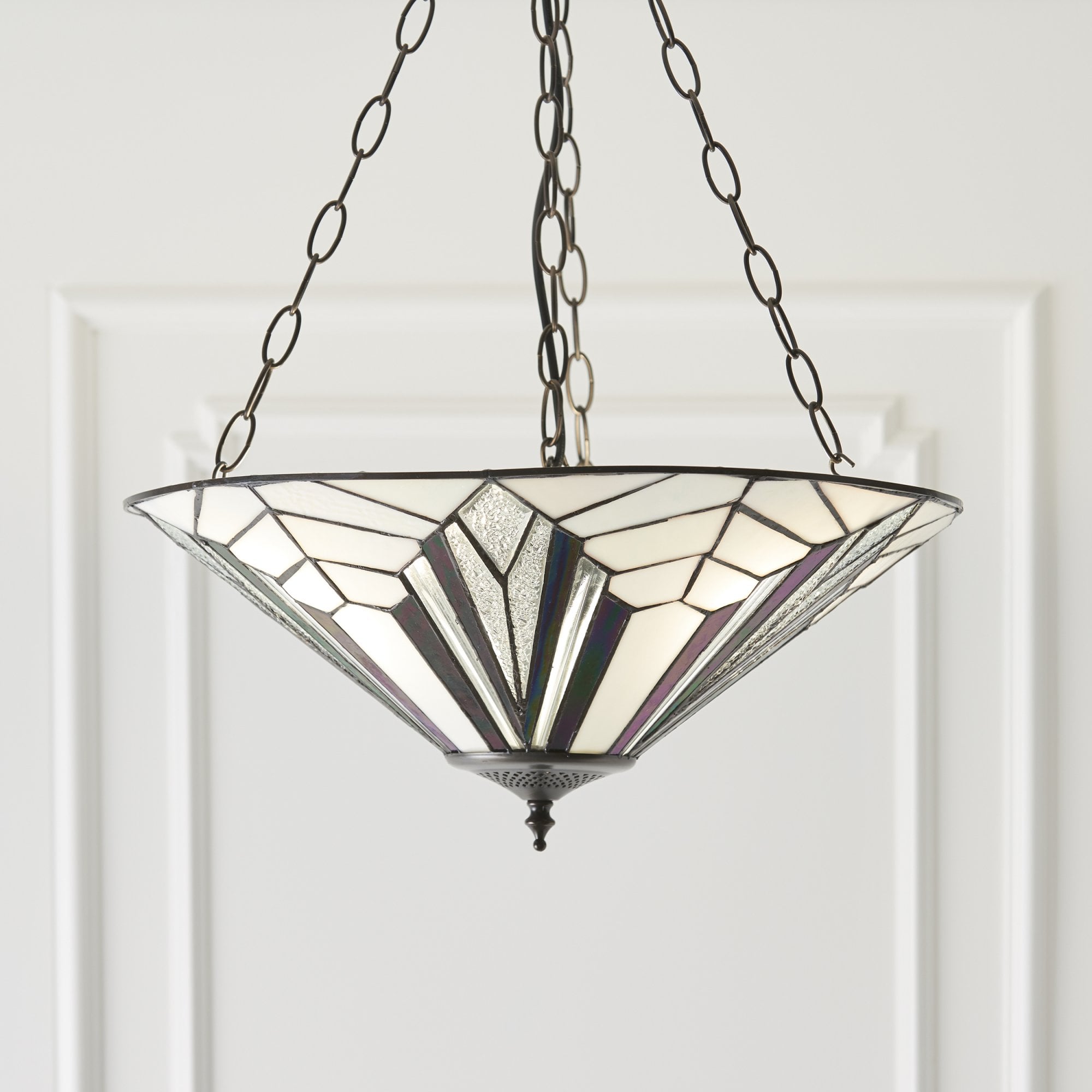 63936 Astoria Tiffany Large Inverted 3 Light Pendant