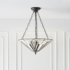 63936 Astoria Tiffany Large Inverted 3 Light Pendant