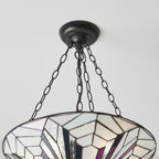 63936 Astoria Tiffany Large Inverted 3 Light Pendant