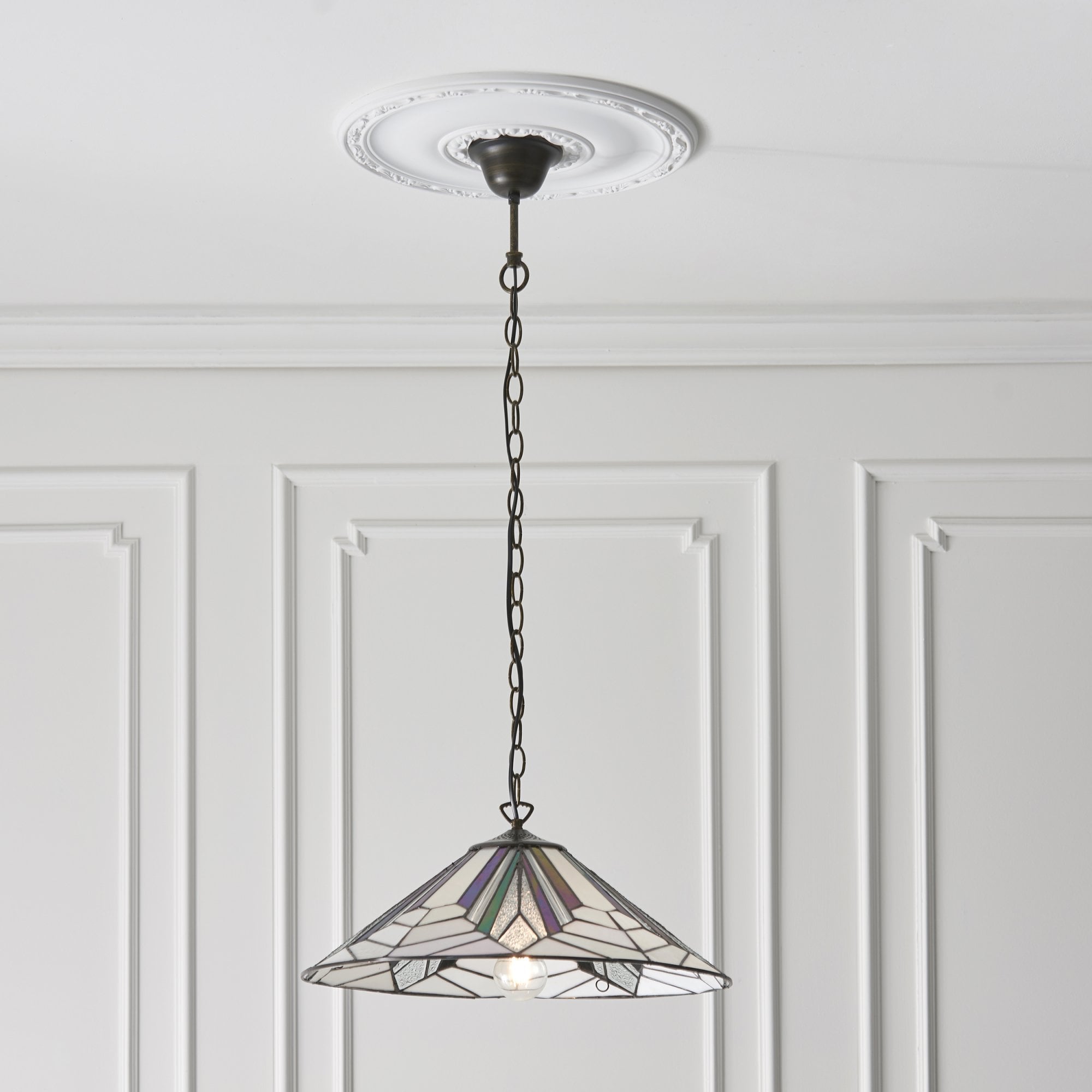63938 Astoria Tiffany Large 1 Light Pendant