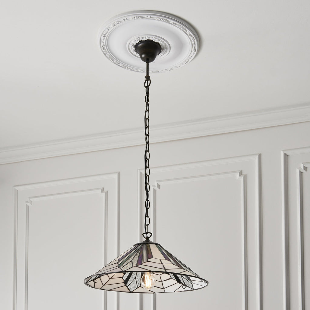 63938 Astoria Tiffany Large 1 Light Pendant