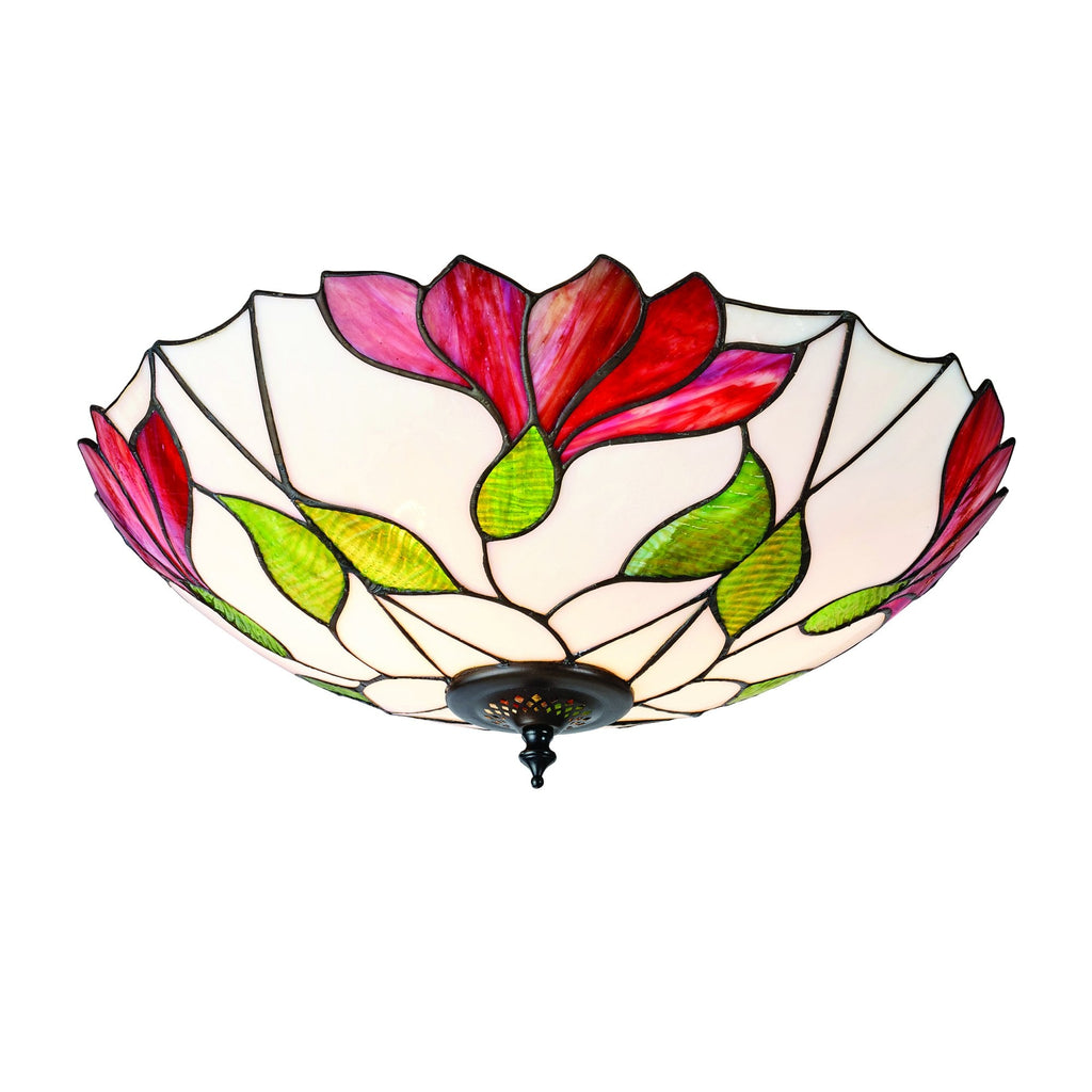 63960 Botanica Tiffany Large 2 Light Flush