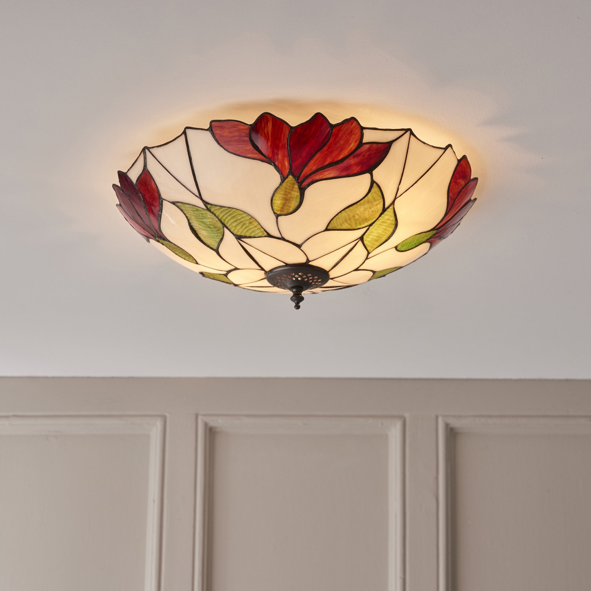 63960 Botanica Tiffany Large 2 Light Flush