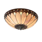 63973 Brooklyn Tiffany Large 2 Light Flush