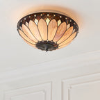 63973 Brooklyn Tiffany Large 2 Light Flush