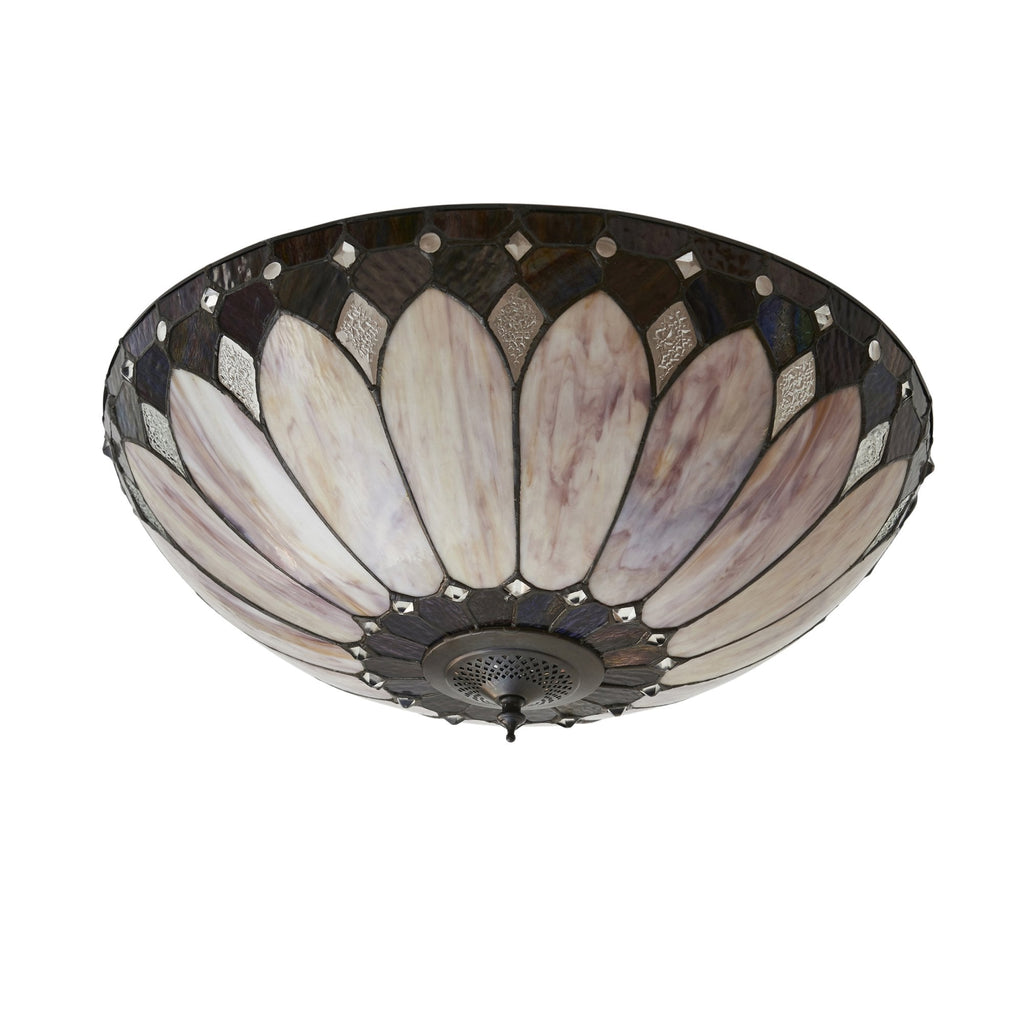 63973 Brooklyn Tiffany Large 2 Light Flush