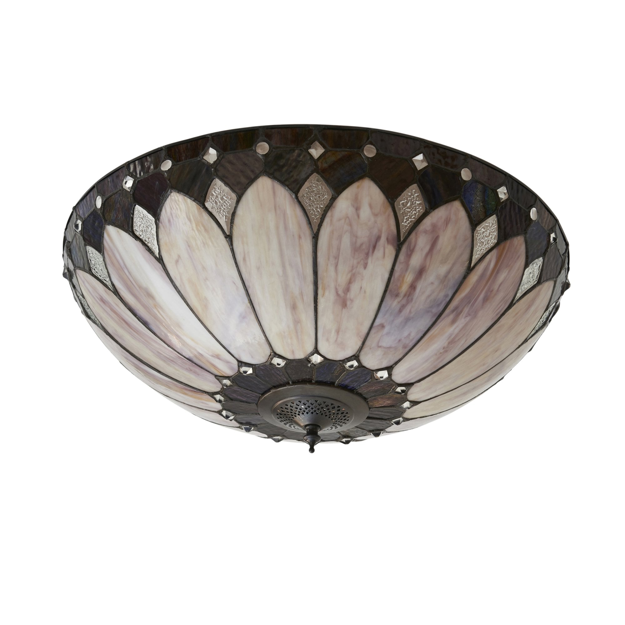 63973 Brooklyn Tiffany Large 2 Light Flush