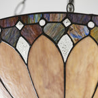 63976 Brooklyn Tiffany Large Inverted 3 Light Pendant