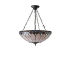 63976 Brooklyn Tiffany Large Inverted 3 Light Pendant