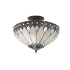 63978 Brooklyn Tiffany Medium 3 Light Semi Flush