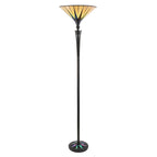 64042 Dark Star Tiffany Uplighter Floor Lamp