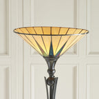 64042 Dark Star Tiffany Uplighter Floor Lamp