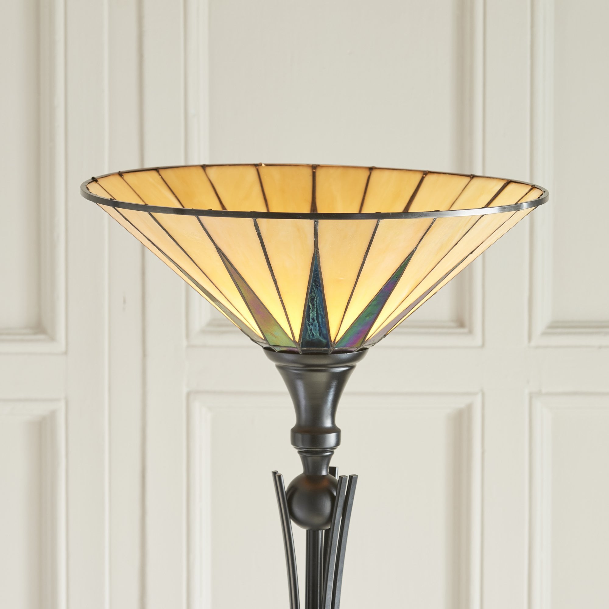 64042 Dark Star Tiffany Uplighter Floor Lamp