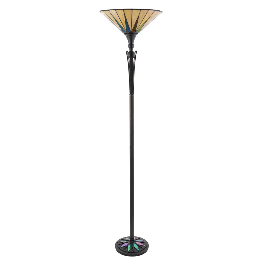 64042 Dark Star Tiffany Uplighter Floor Lamp