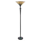 64042 Dark Star Tiffany Uplighter Floor Lamp
